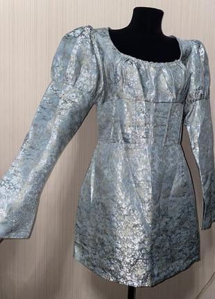 Платье корсет барокко стиль с обьемными рукавами2 фото
