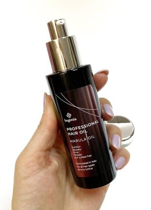Профессиональное масло марулы для волос bogenia professional hair oil marula oil л. 10459