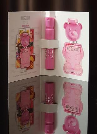 Оригинальный пробник moschino toy 2 bubble gum eau de toilette _ 1ml3 фото