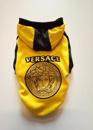 Бомбер для собак versace. одяг для собак. куртка- бомбер для собак.