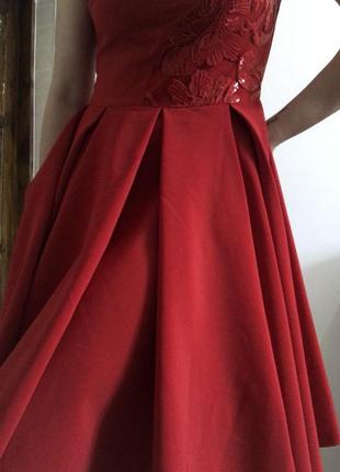 Платье красного цвета5 фото