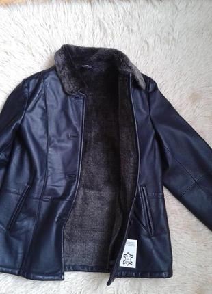 Кожаная куртка на меху