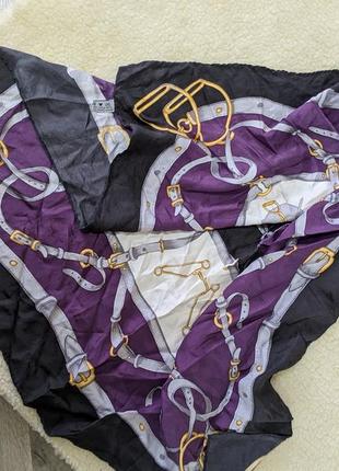 Шелковый платок натуральный шелк шарф атлас