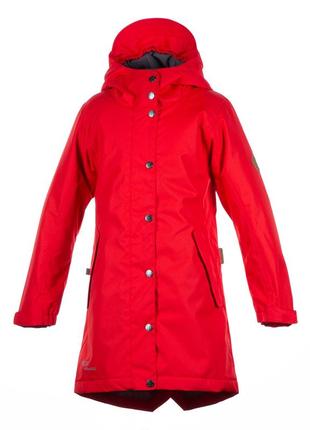 Куртка демисезонная пальто для девочек huppa janelle красный 18020004-70004