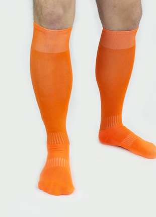 Футбольные высокие гетры оранжевый размер 40-44