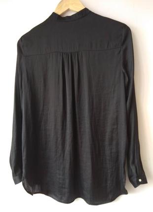 Чорна шикарна блузка сорочка top secret розмір s 362 фото