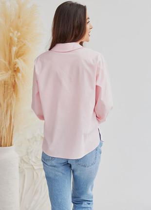 Нарядная розовая блузка с вышивкой2 фото