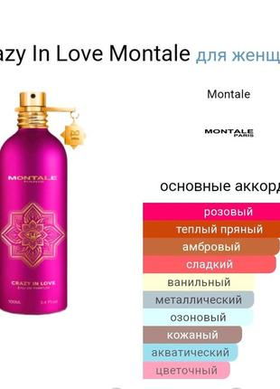 Оригинальный пробник montale crazy in love eau de parfum_2ml6 фото