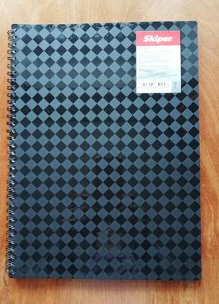 Тетрадь skiper а4, 80 листов, пластиковая обложка
