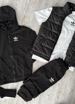 Комплект 5 в 1 adidas кофта + штані + жилетка + футболка + 2 пари шкарпеток3 фото