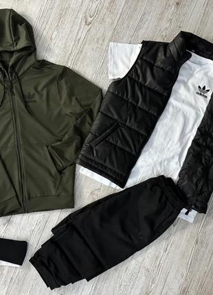 Комплект 5 в 1 adidas кофта + штані + жилетка + футболка + 2 пари шкарпеток5 фото