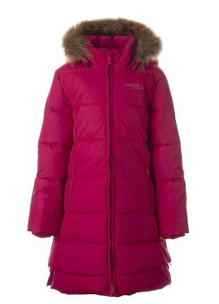 Пальто зимнее - пуховик для девочек huppa parish фуксия 12470055-000631 фото
