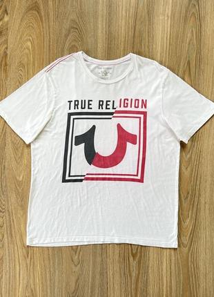 Чоловіча бавовняна футболка з принтом биглого true religion