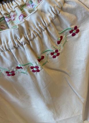 Новая льняная женская вышиванка блузка лляна жіноча вишиванка3 фото