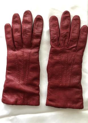 М'які шкіряні рукавички 7,5. шкіра 100%