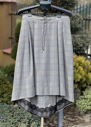 Стильная асимметричная юбка юбка-миди reserved м8 фото