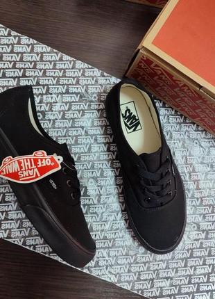 Черные кеды кроссовки мокасины слипоны туфли полностью черные vans all black1 фото