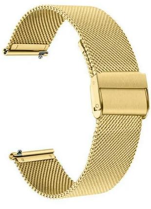 Ремінець наручних годинників міланська петля. покращенный. золотого кольору, ширина 10, 12, 14, 16, 18, 19, 20, 21, 22 мм3 фото
