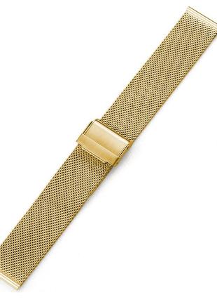 Ремінець наручних годинників міланська петля. покращенный. золотого кольору, ширина 10, 12, 14, 16, 18, 19, 20, 21, 22 мм2 фото