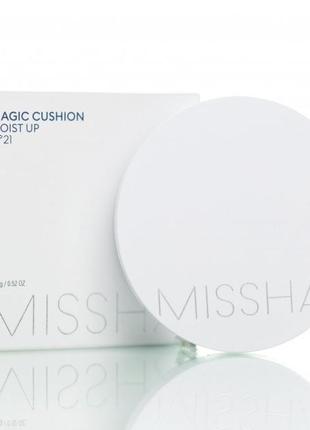 Кушон зволожувальний missha magic cushion moist up spf50+ pa+++ 21 тон світлий беж 15 г3 фото