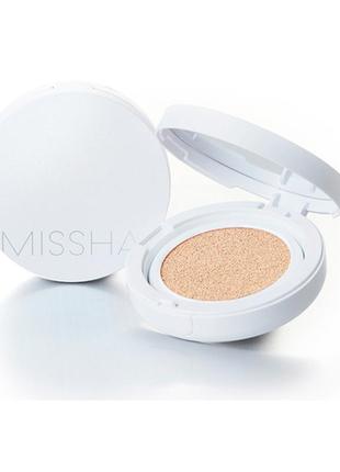 Кушон зволожувальний missha magic cushion moist up spf50+ pa+++ 21 тон світлий беж 15 г