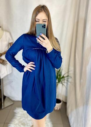 Платье синее. 3