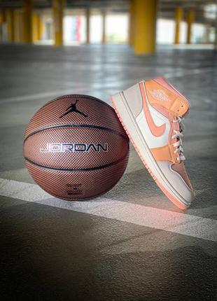 Nike air jordan 1 mid apricot9 фото