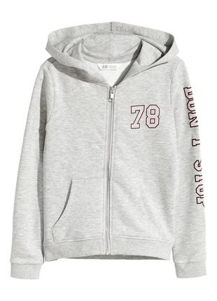 Толстовка для девочки h&amp;m 0476787 170см серая