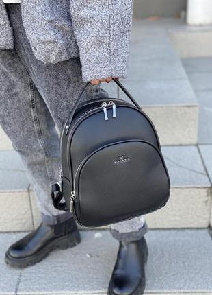 Стильный рюкзак женский городской вместительный на два отделения сумка рюкзак как david jones