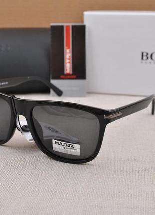 Фирменные солнцезащитные мужские очки matrix polarized mt8499 wayfarer