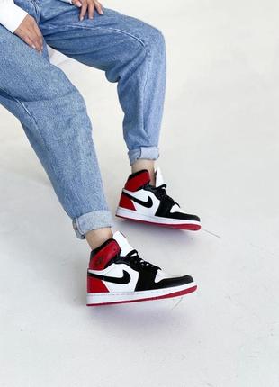 Кроссовки nike air jordan 1 женские кожаные джордан весна nike jordan 11 фото