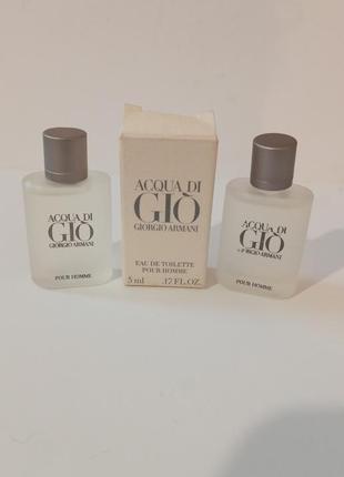 Acqua di gio ,,,giorgio armani" pour homme,,edt -5ml