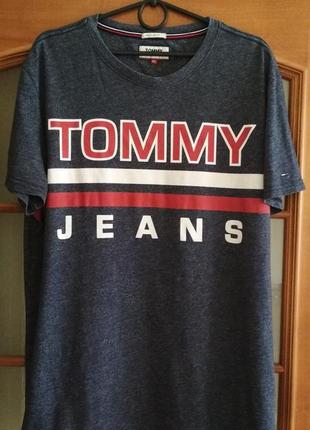 Мужская футболка tommy hilfiger jeans (l-xl)