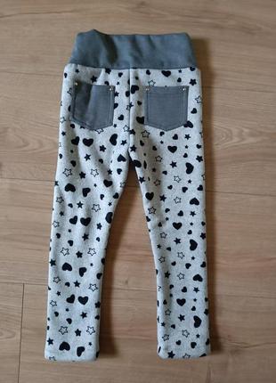 Новые детские брюки на резинке/ лосины с подкладкой2 фото