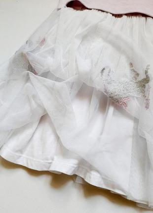 Платье с единорогами river island бирка 4-5 лет3 фото
