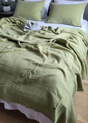 Комплект постельного белья muslin herbal+white4 фото