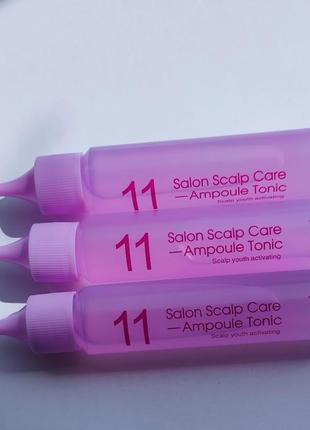 Тонік для шкіри голови освіжаючий masil 11 salon scalp care ampoule tonic 30ml