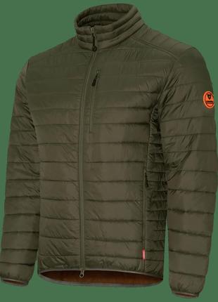 Легкий пуховик storm g–loft 100 olive/orange