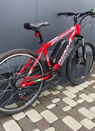 Електровелосипед cubic-bike konar 26" red 450 w 8 ah 48v panasonic4 фото