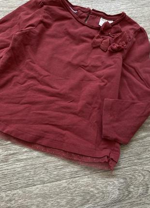 Реглан стильна нарядна кофточка пуловер марсала zara 2/36 фото