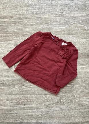 Реглан стильна нарядна кофточка пуловер марсала zara 2/3