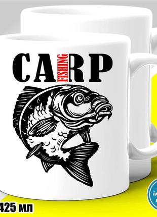 Кружка з принтом риболовля "carp fishing"