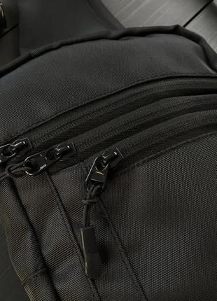 Тактична сумка з кобурою, чоловіча сумка чорна з кордуру месенджер6 фото