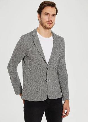 Серый мужской пиджак lc waikiki/лс вайкики с накладными карманами. фирменная турция4 фото