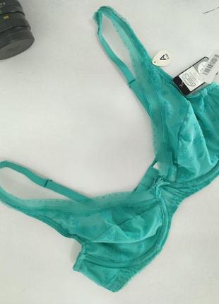 Бірюзовий напівпрозорий быстгальтер на кісточках
