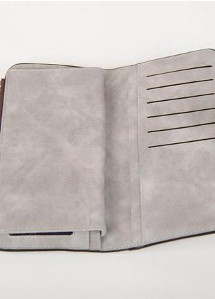 Жіночий гаманець клатч портмоне baellerry forever сірий4 фото