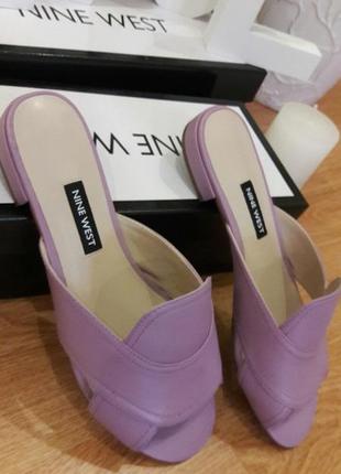 Шлепанцы босоножки nine west кожа3 фото