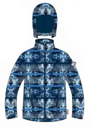 Куртка мужская софтшел huppa jamie 1 синий с принтом 18018100-02835