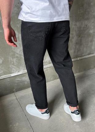 Черные джинсы mom / мужские базовые повседневные джинсы2 фото