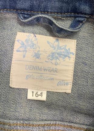 Джинсовая куртка denim wear, на рост 164см размер xs s7 фото